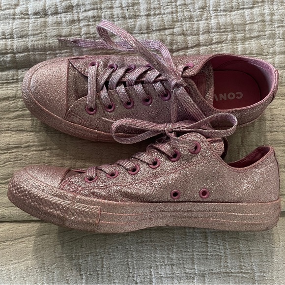Converse Shoes - Converse Allstar Pink Glitter Shoes